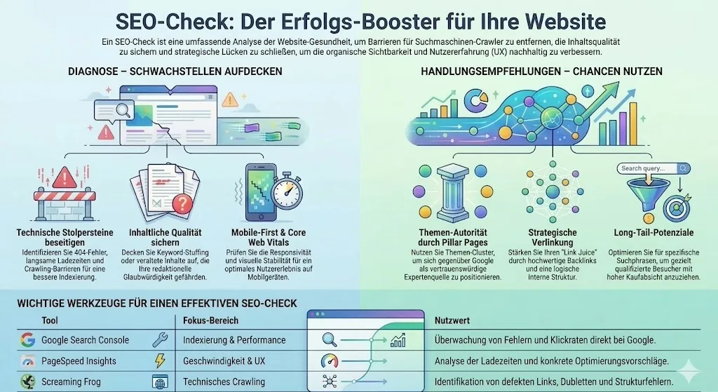 SEO Check, eine schematische Darstellung